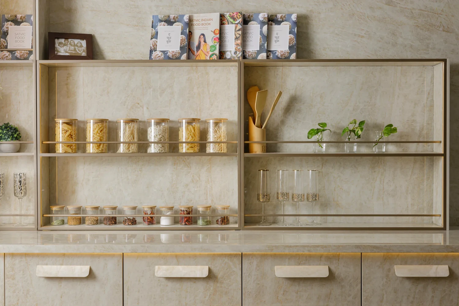 A completed Magppie pantry and kitchen interior